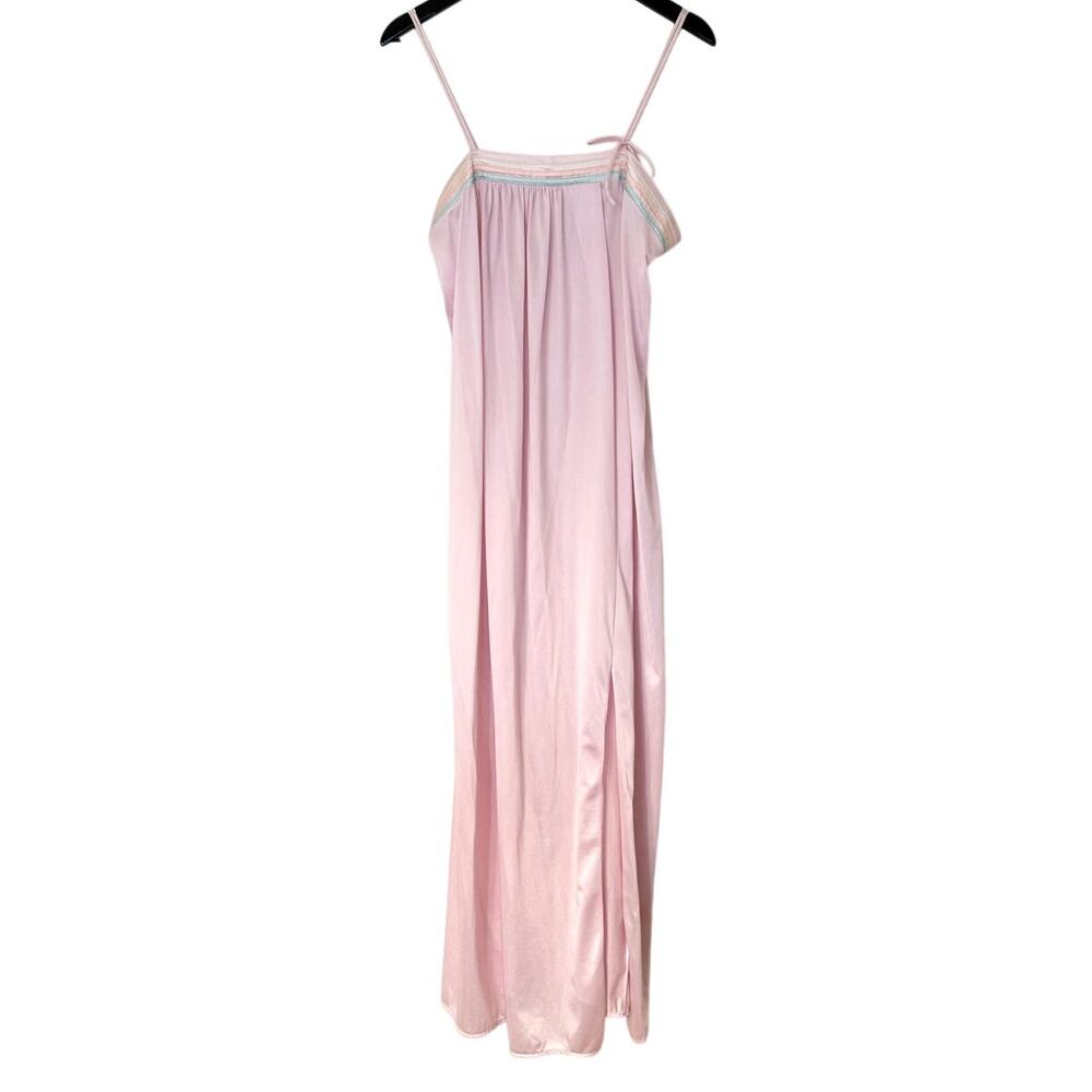Vintage 80s Pastel Pink Slip Dress